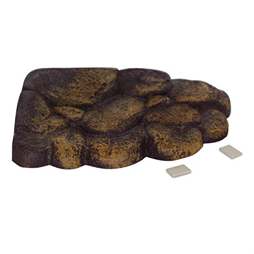 Aiicioo Turtle Bank Magnetic Floating Island Turtles and Semi-aquatic Animals Floatation Basking Platform-Small Size