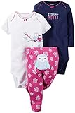 Carter's Baby Girls Take Me Away 3-Piece Little Character Set  -12 Months -Purple Owl