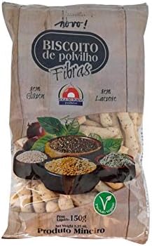 Snack Vegano Biscoito De Polvilho Fibras 3 Unid 150g Cd