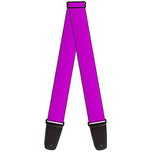 Buckle-Down GS-W31416 Guitar Strap - Neon Purple, 2" Wide & 29-54" Length