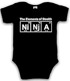 Infant and Toddlers' Element of Stealth (Ni-Nj-A) Funny One Piece Romper 12 mos