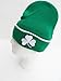 donegal bay Irish Themed Cuffed Knit Hat, St Patricks Day, One Size, Green/White