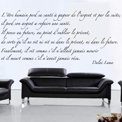 Makrea Citation Dalai Lama L Etre Humain Perd Sa Sante Amazon Fr Cuisine Maison