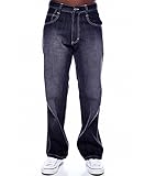 MEN'S SOUTHPOLE RELAXED FIT BASIC WASHED SANDBLAST JEANS 4180