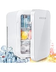 Skincare Mini Fridge for Bedroom -2021 Newest WOWDSGN 12 Litres Portable Mini Refrigerator Compact Cooler Warmer for Food, Drinks,Beauty, Makeup, dorm,Car
