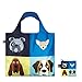 LOQI Artist Stephen Cheetham Dogs Reusable Shopping Bag, Model: SC.DO