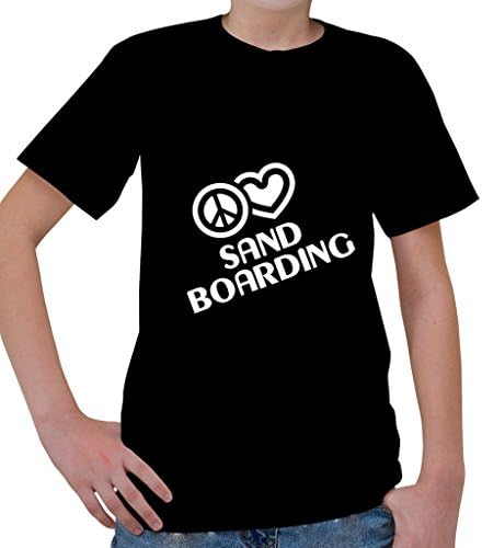PEACE LOVE SAND BOARDING Sport Kid's Short Sleeve T Shirt