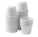 White Treated Paper Souffle Portion Cups for Measuring, Medicine, Samples, Jello Shots Pack of 250 (0.75 oz, 250)