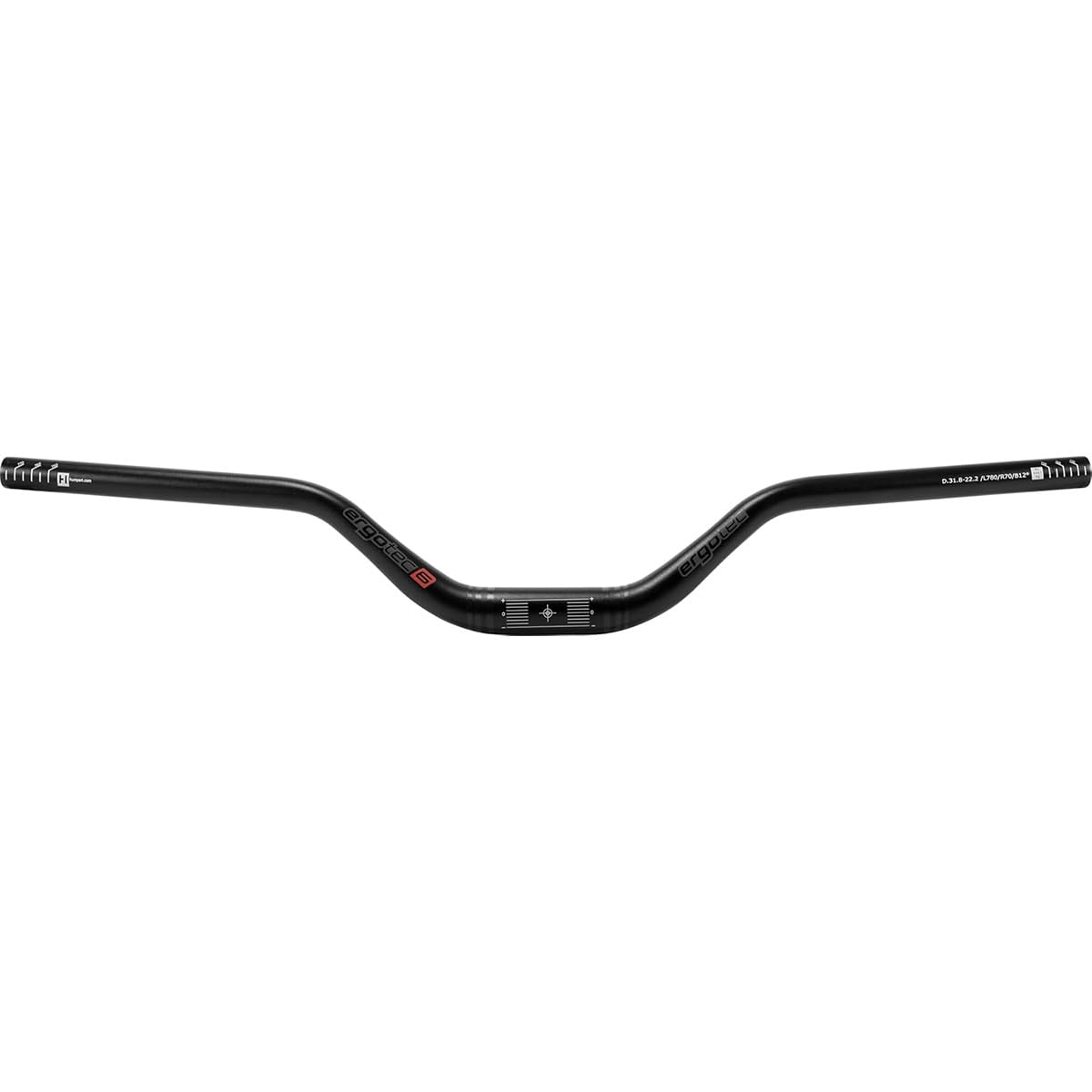 ergotec Handlebar Riser Bar 70 780 31, 8 Sandbl. Aluminium 31.8, Black, One Size