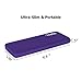 Koral Luma 3000 Portable Charger - Compact 3000mAh Power Bank (External Battery) for iPhone 7, iPhone 6, iPad , Kindle, Samsung Galaxy & More (Purple)