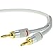 Mediabridge 16AWG ULTRA Series Speaker Cable w/ Gold Plated Banana Tips (3 FT) - CL2 - 99.9% Oxygen Free - White (SWT-03W)