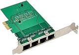 Tsadeer RJ-45 4-Port Gigabit Ethernet Server Adapter PCI-E X1 Network Card view 6