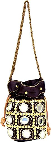 fashion bizz women's clutch potli bag - set of 6(aadsa, multicolour)