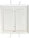 Broan S97011308 Spring Mounted Bathroom Fan Cover/Grille Assembly, White