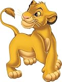 5 Inch Simba Cub Disney The Lion King Movie Animal Removable Peel Self Stick Adhesive Vinyl Decorative Wall Decal Sticker Art Kids Room Home Decor Girl Boy Children Bedroom 4 x 5 1/4 inch Tall