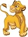 5 Inch Simba Cub Disney The Lion King Movie Animal Removable Peel Self Stick Adhesive Vinyl Decorative Wall Decal Sticker Art Kids Room Home Decor Girl Boy Children Bedroom 4 x 5 1/4 inch Tall