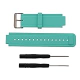 Replacement band for Garmin Vivoactive, Silicone Replacement Fitness Bands Wristbands with Metal Clasps for Garmin vivoactive GPS Smart Watch