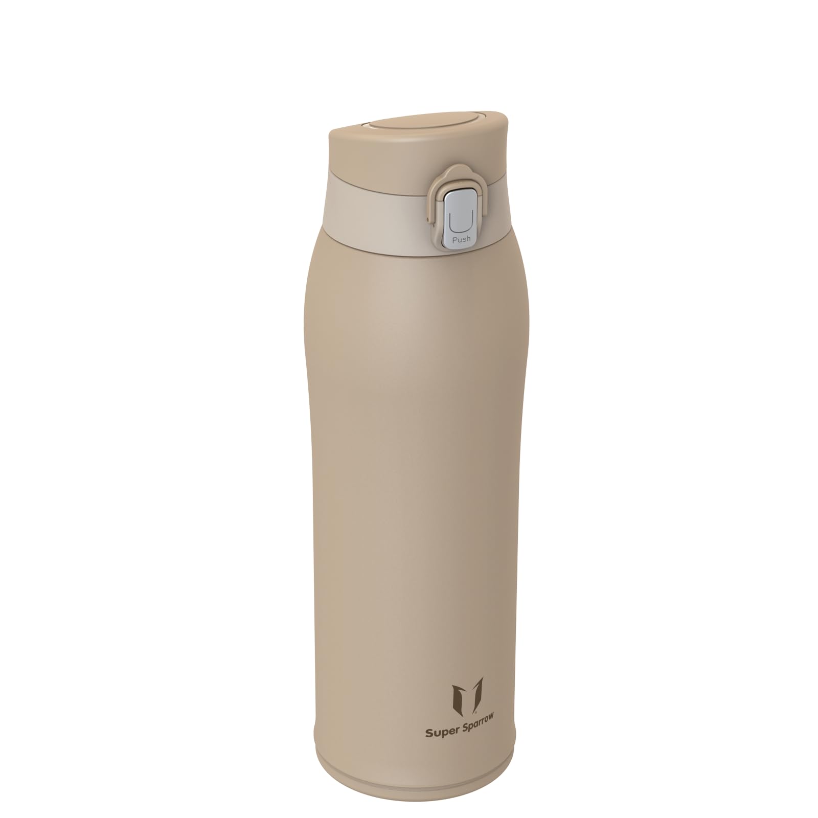 Super Sparrow Water Bottle Stainless Steel 18/8 - Travel Mug - 750ml - Insulated Metal Water Bottle - BPA Free - Leakproof Drinks Bottle