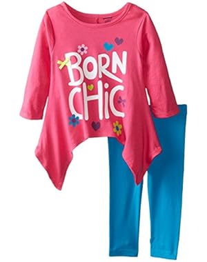Baby Girls' Little Long-Sleeve Top and Legging Set