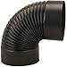 IMPERIAL, Black UNITED STATES HDW BM0023 6" Corrugated Elbow, 1 primary