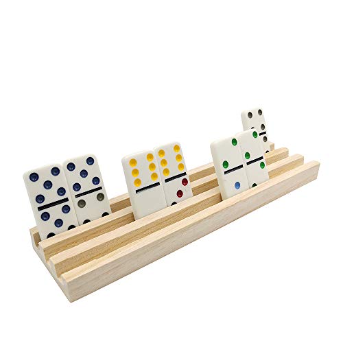 Yuanhe Wooden Domino Racks/Trays Set of 8 Dominoes NOT Included