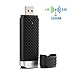 1200Mbps Wireless USB WiFi Adapter, Dual Band 2.4G/300Mbps+5.8G/867Mbps WiFi Dongle Complies with 802.11 b/g/n/ac Standard Supports Windows & Mac OS X System