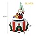 Christmas Building Kits with Santa Minifigure Rotating Gift Box Toy for Kids&Adults /Christmas Tree candy canes/ Gift Bag Moc Models Building Blocks Bricks Set for Compatible with Lego Building Set