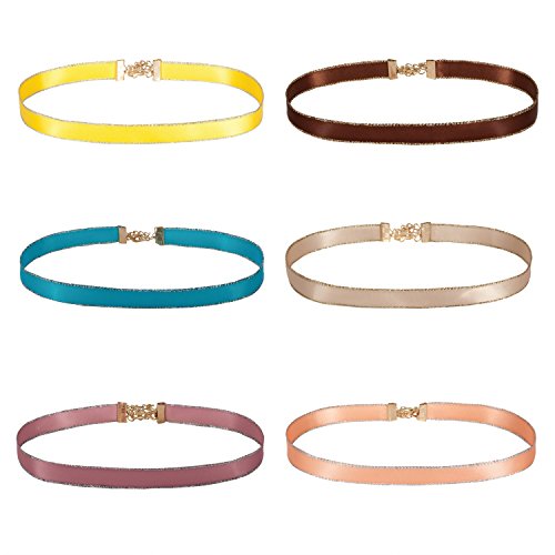 Bodyj4you choker necklace satin ribbon collar for women…