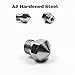 Microswiss Plated A2 Hardened Tool Steel Nozzle for MK10 All Metal Hotend Kit ONLY (.4mm)