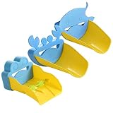 JamHoo Faucet Extender Sink Handle Extender, Sink Handle Extender Safe Fun Hand-Washing Solution for Babies, Toddlers, Kids and Children (1 Crab + 1 Dolphin + 1 Frog)