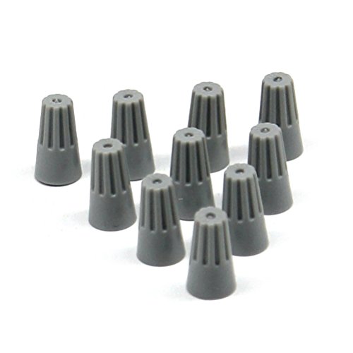 WINOMO 100 PCS Wire Connectors Cable Block Quick Screw Joints Spiral Pressure Line Caps (Grey)