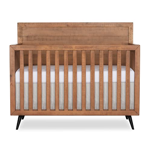 Evolur Stilnovo Mid Century 4in1 Convertible Crib in Sugarcane