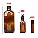 Glass Spray Bottle, KAMOTA Amber Glass Spray Bottles Set Refillable Container for Essential Oils, Cleaning Products, or Aromatherapy - 16 OZ x 2, 2 OZ x 4, 10 ml Roller Bottle x 4