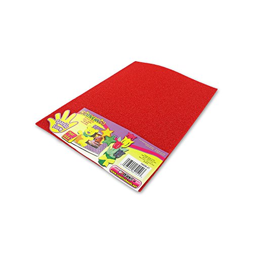 Kole Imports CC858 Red Sparkle Foam Craft Sheet