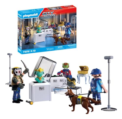 PLAYMOBIL | City Action | Diamantenraub | Abenteuer-Spielzeug mit Spannung & Action | Foerdert Rollenspiele und Teamarbeit | Mit vielen Details & Zubehoer | Fuer Kinder ab 4 Jahren | 71876