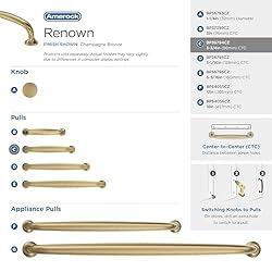 Amerock | Cabinet Pull | Champagne Bronze | 3-3/4