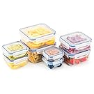 Popit Food Storage Containers 16 Piece Set, 100 Leak Proof - Microwave, Freezer and Dishwasher Safe - Little Big Box, by Popit