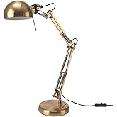 RONSSEN Table Lamp Table Lamp Classic Retro Adjustable Eye Protection Bedside Nightstand Lamp for Living College Dorm Office 