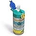 Zak Designs The Lion King - Simba and Friends Stainless Steel Water Bottle 15.5 oz with One Hand Operation Action Lid and Built-in Carrying Loop, with Straw is Perfect for Kids