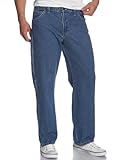 Dickies Men's Loose Fit Carpenter Jean, Stone Washed, 34x32