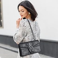 MYHOZEE Crossbody Satchel Purses for Women Snake