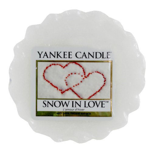 title=Yankee Candle Snow in Love Tart da Fondere, Cera, White, 2 x 5.7 x 5.5 cm