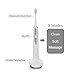 BROADCARE Electric Toothbrush Waterproof Power Rechargeable Sonic Toothbrush with 3 Brushing Modes and Replacement Head ( White )