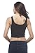 Hollywood Star Fashion Women's Basic Tank Plain Crop top (Large, Black)