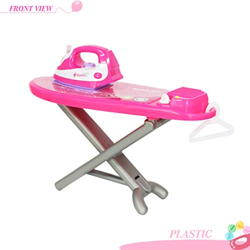 KARMAS PRODUCT Laundry Center Play Set, Housekeeping Toy for Girls Includes Ironing Board, Iron, Washing Machine