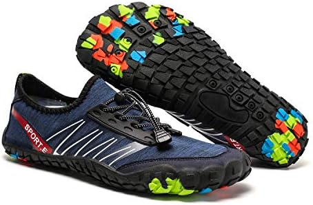 Mens Water Shoes Slip-on Toe Shoes Barefoot with Superior Cushioning