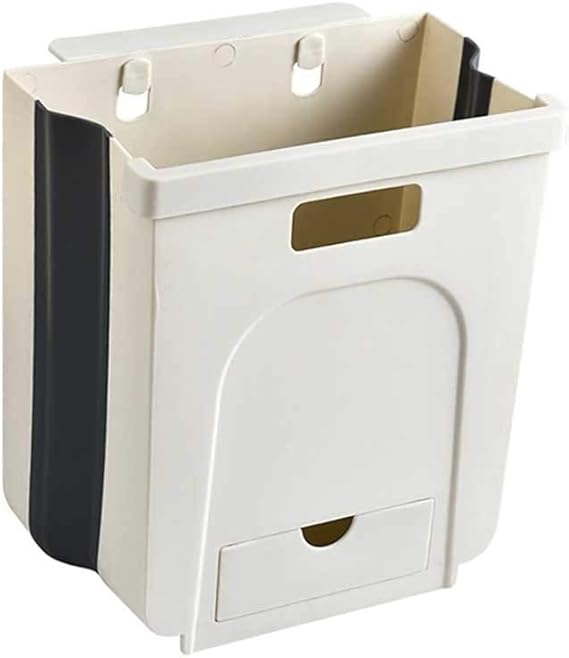 Gmgod ️ Trash Can,Practical Wall Mounted Folding Waste Bin