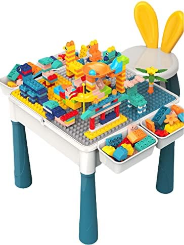 All-in-One Multi Activity Building Block Table Set Includes