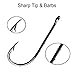 JSHANMEI Bait Holder Fishing Hooks Black Barbed Shank Beak Bait Holder Hook with 2 Baitholder Barbs Jig Fish Hooks (Pack of 100)