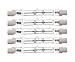 CTKcom 100-Watt 3.1-Inch T3 Halogen Bulbs(5 Pack) - J Type 78mm Double Ended 120 Volts 100 Watt T3 Halogen Bulb R7S Double Ended Filament Flood Lights Quartz Tube Lamps,5 Pack